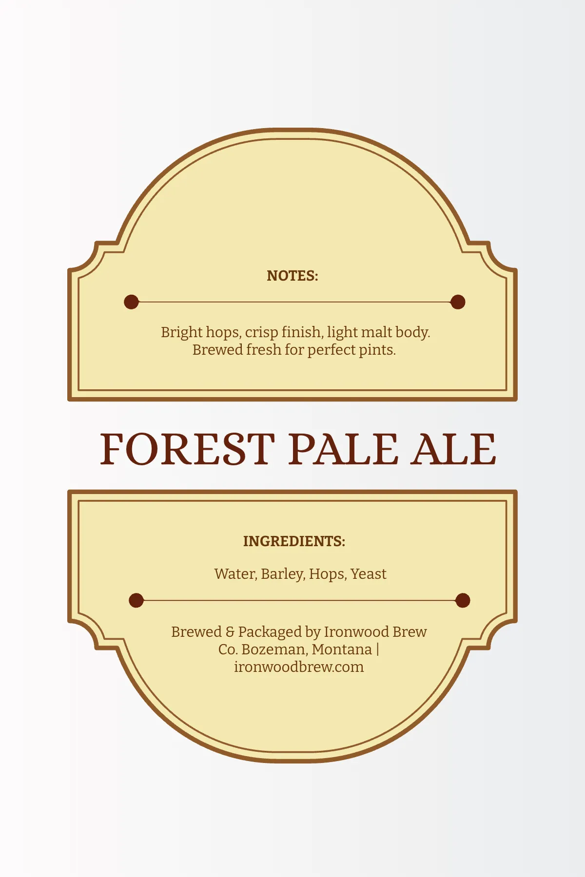 Free Draft Beer Label Template to Edit Online