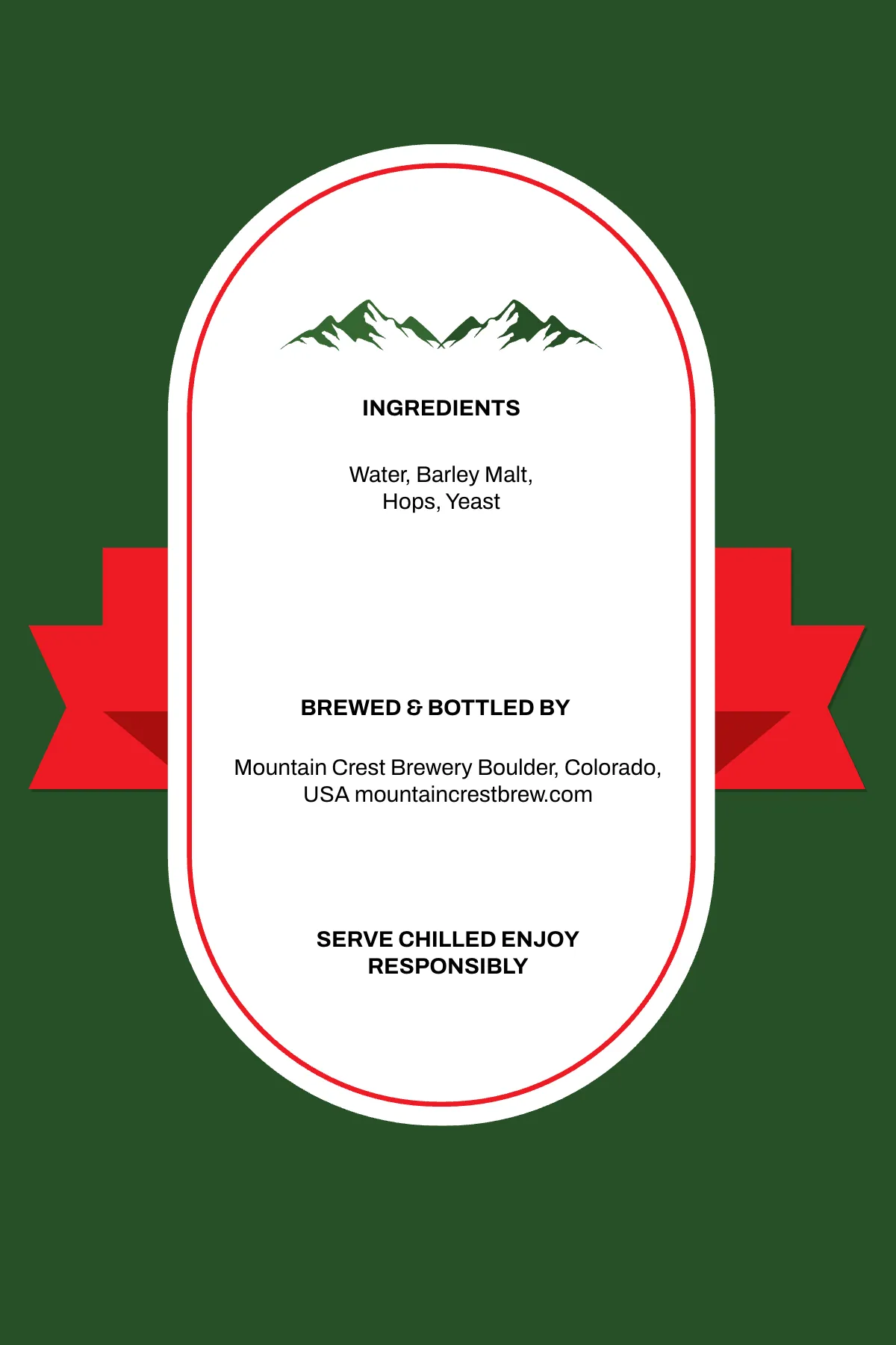 Free Beer Label Template to Edit Online