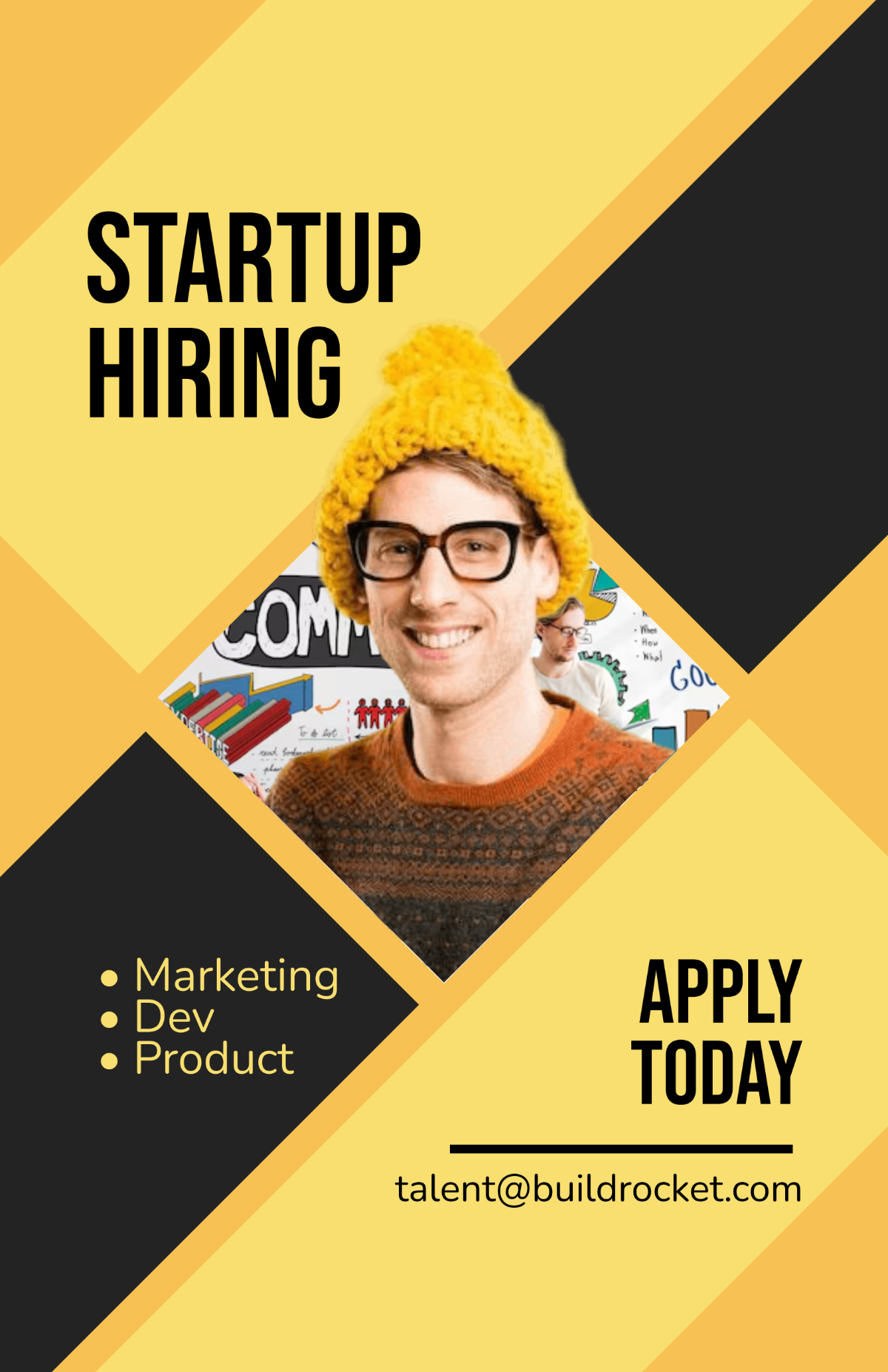 FREE Startup Hiring Poster Template