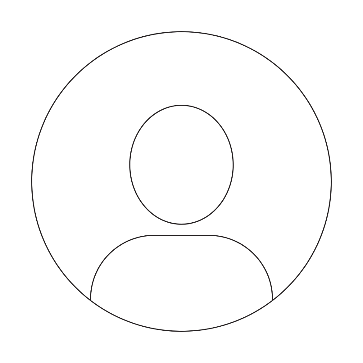 Free Blank Instagram Profile Outline Template