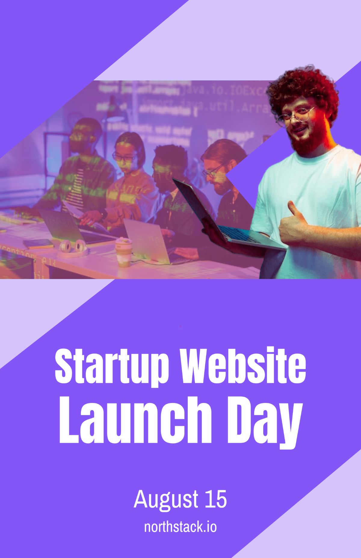 FREE Startup Website Poster Template