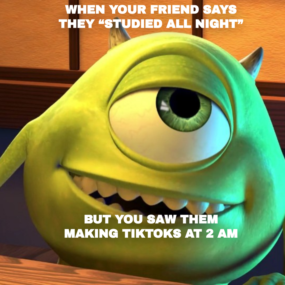 Free Mike Wazowski Meme Template