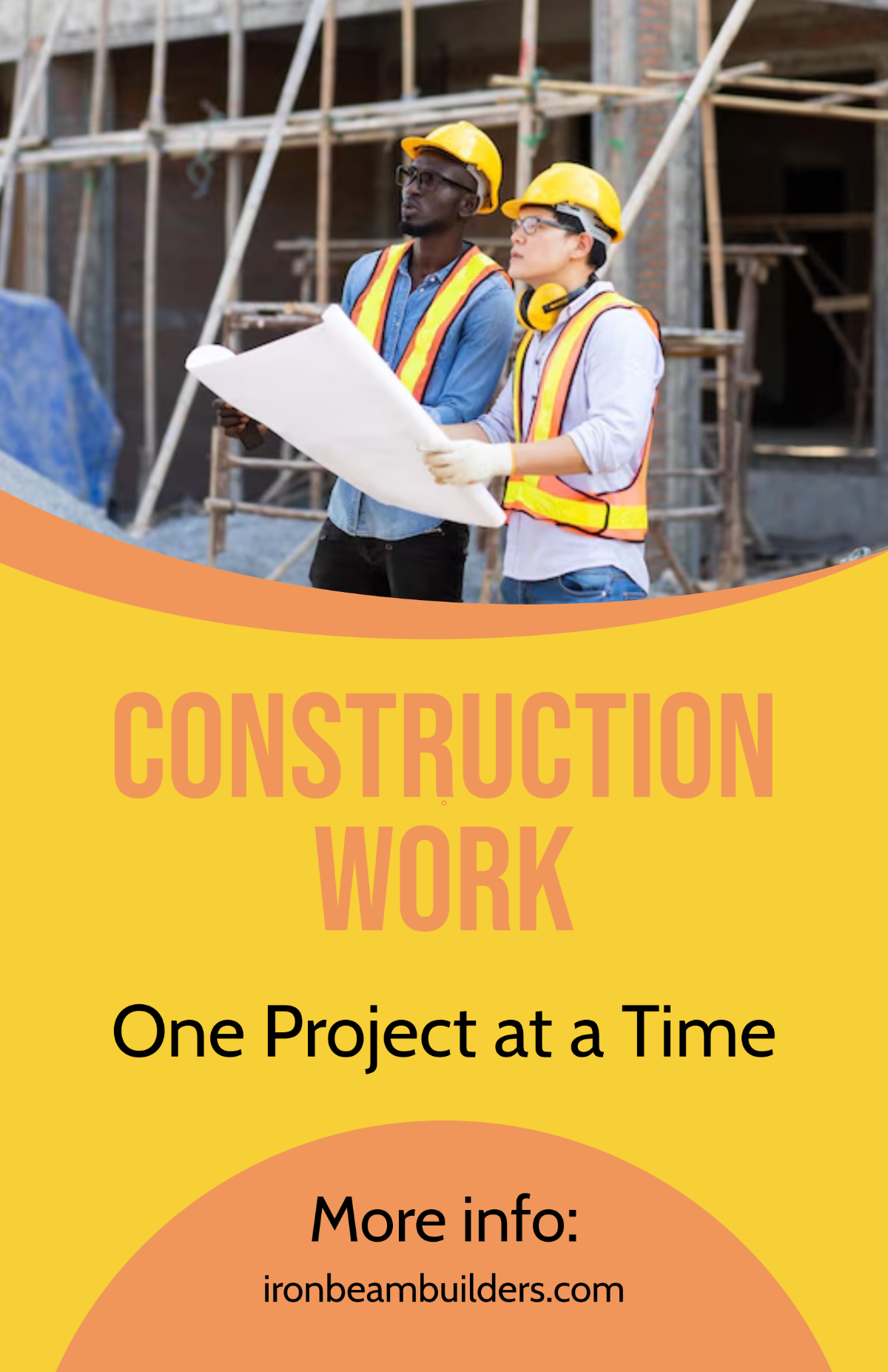 Free Construction Work Poster Template to Edit Online