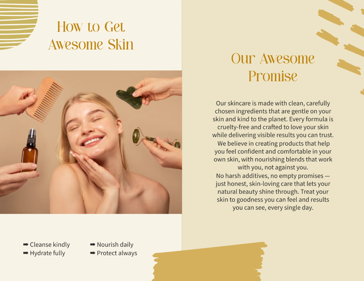 Free Aesthetic Awesome Brochure Template to Edit Online