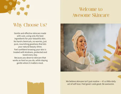 Free Aesthetic Awesome Brochure Template to Edit Online