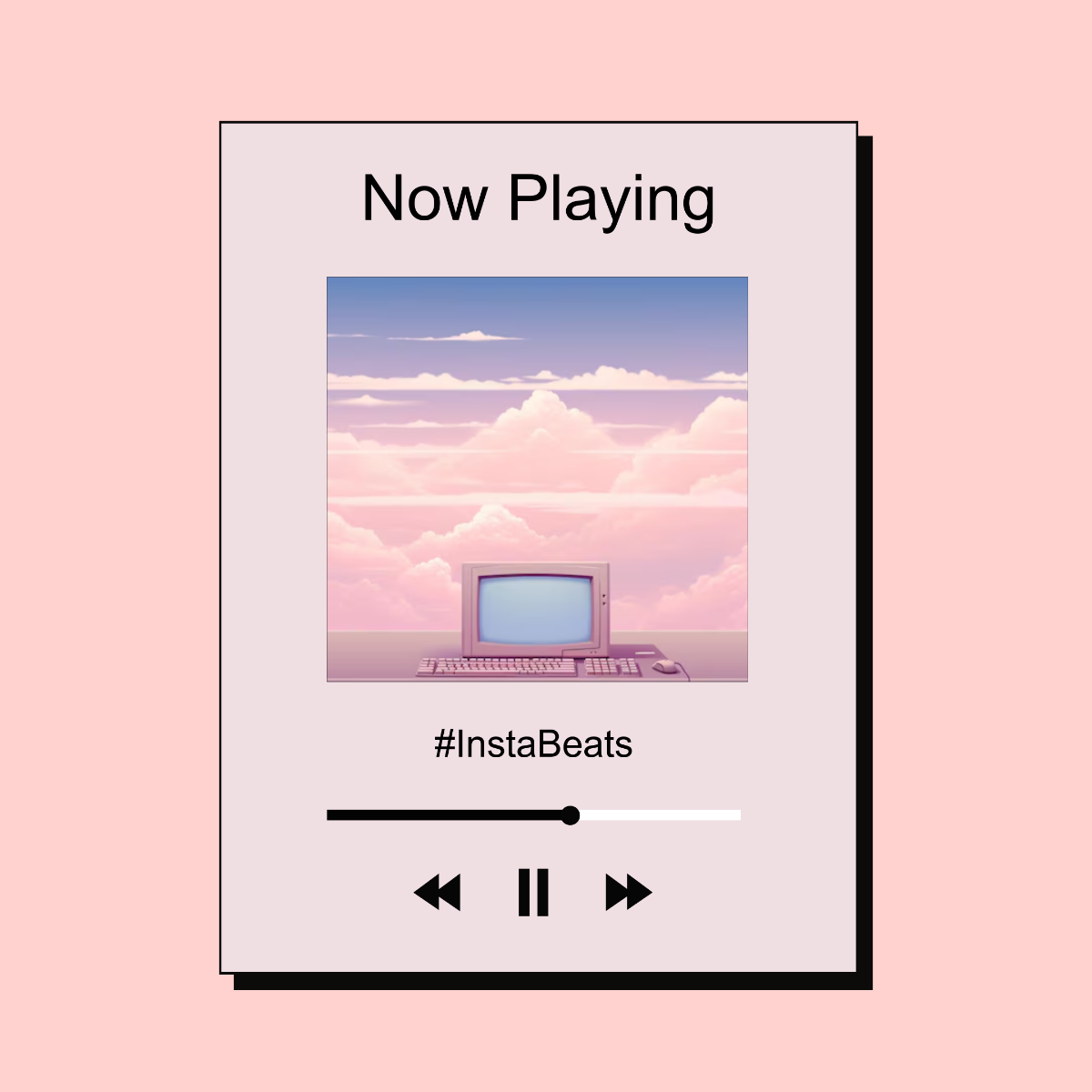 Free Instagram Music Frame Template