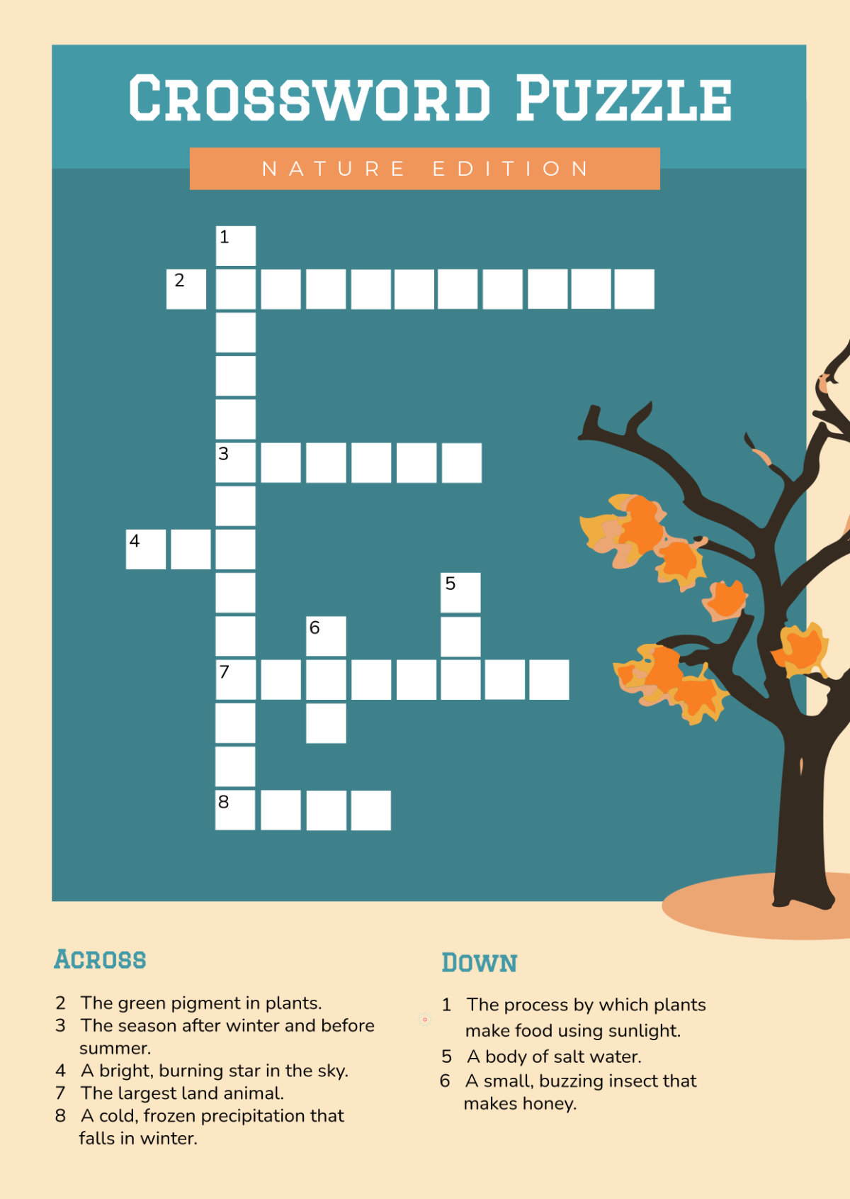 Free Hard Crossword Template