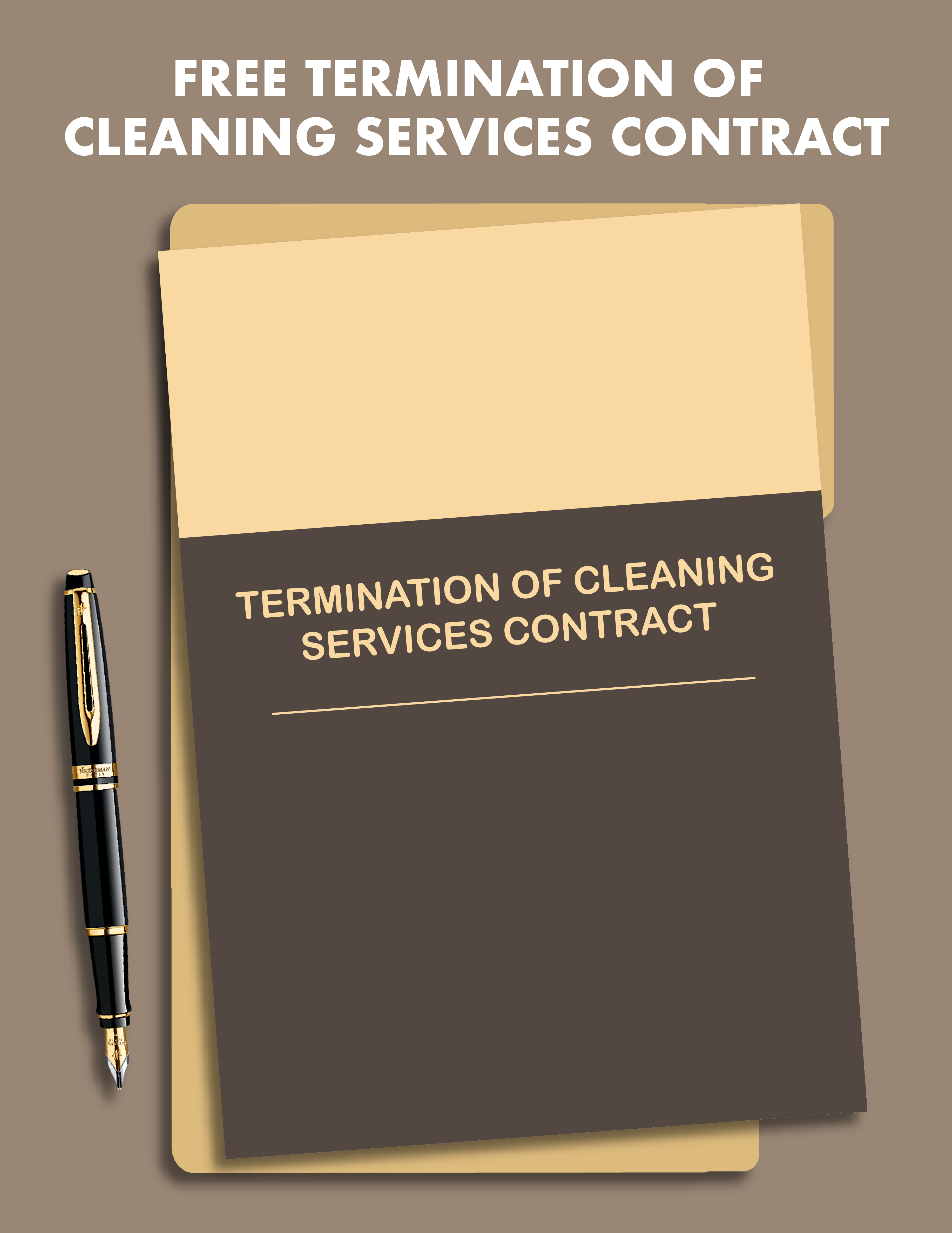 Termination of Cleaning Services Contract Template