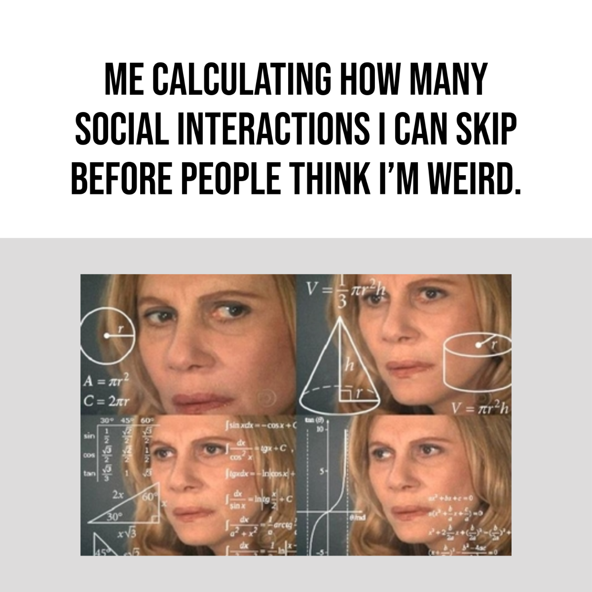 Free Math Meme Template