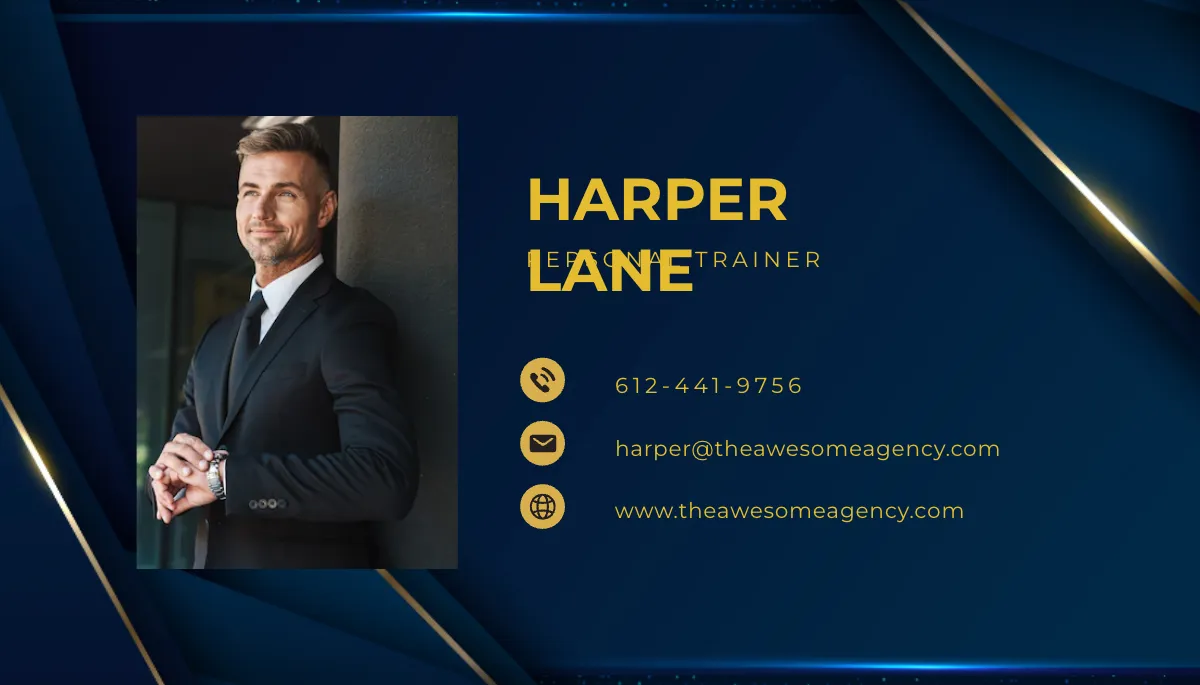 Free Awesome Business Card Template to Edit Online