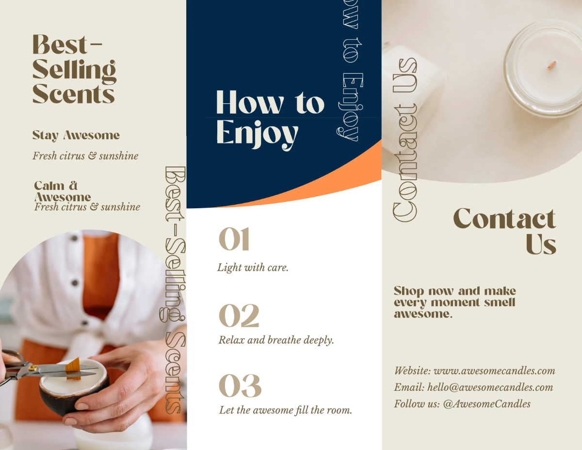Free Awesome Brochure Template to Edit Online