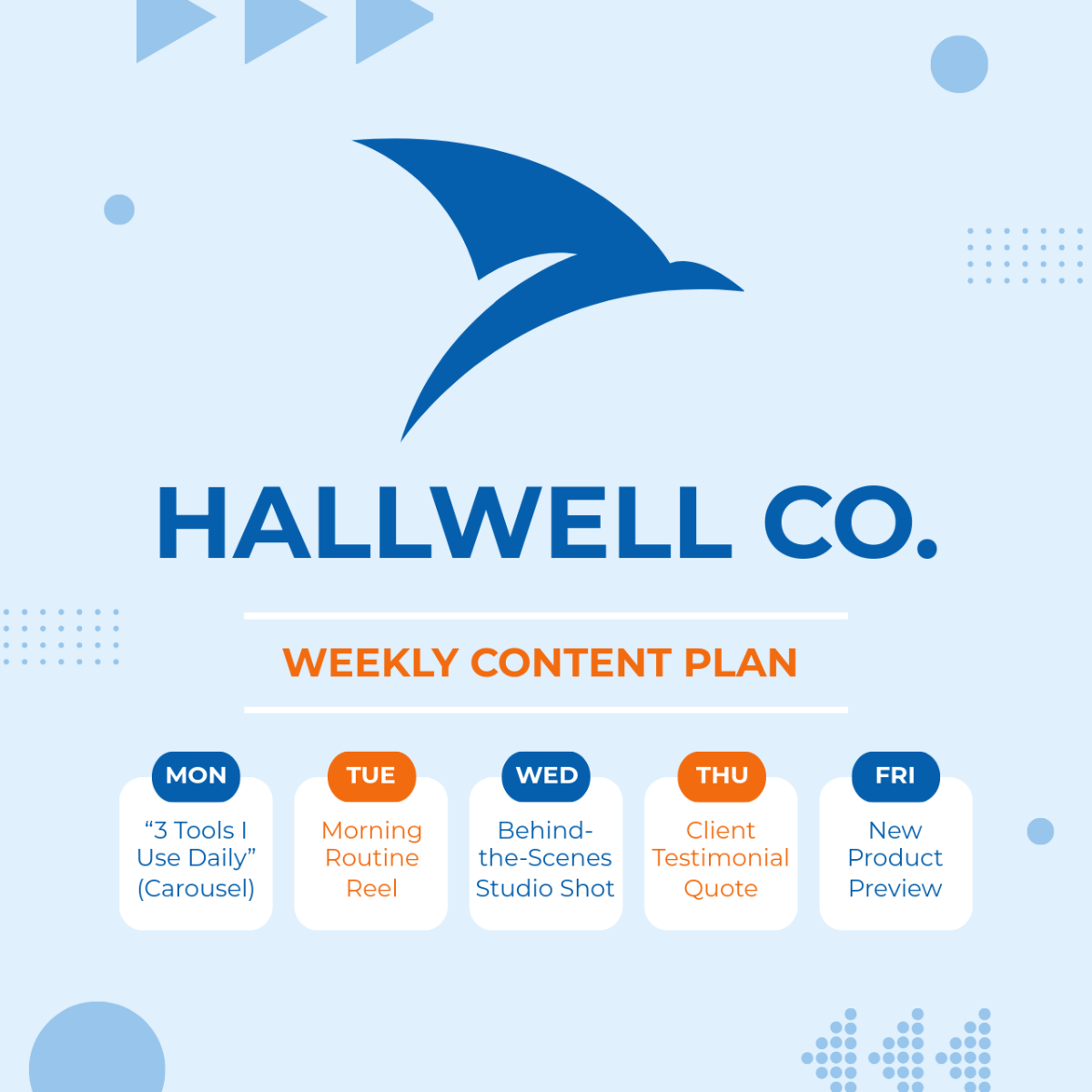 Free Instagram Profile Content Calendar Template to Edit Online