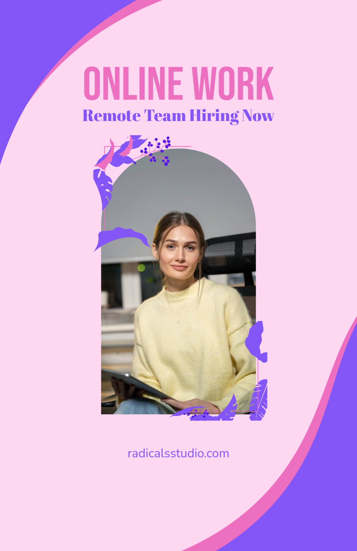 Free Aesthetic Team Work Poster Template to Edit Online