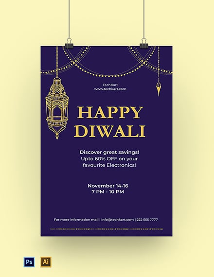Diwali Poster template