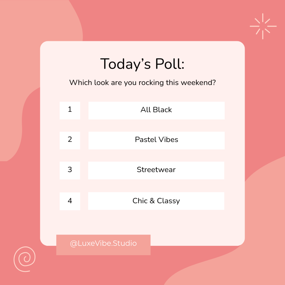 Free Instagram Profile Poll Template