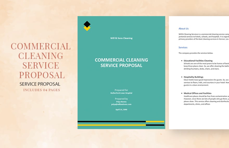 Commercial Cleaning Service Proposal Template