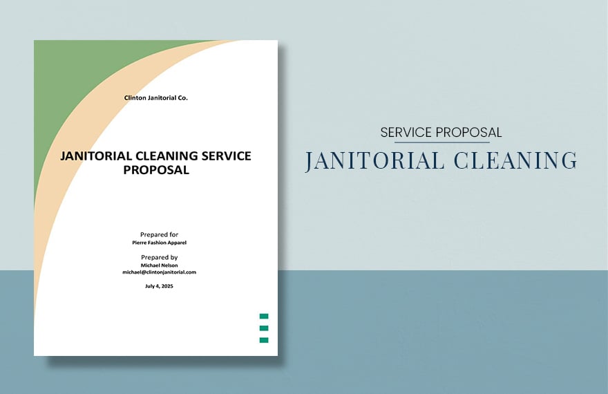 Janitorial Cleaning Services Proposal Template