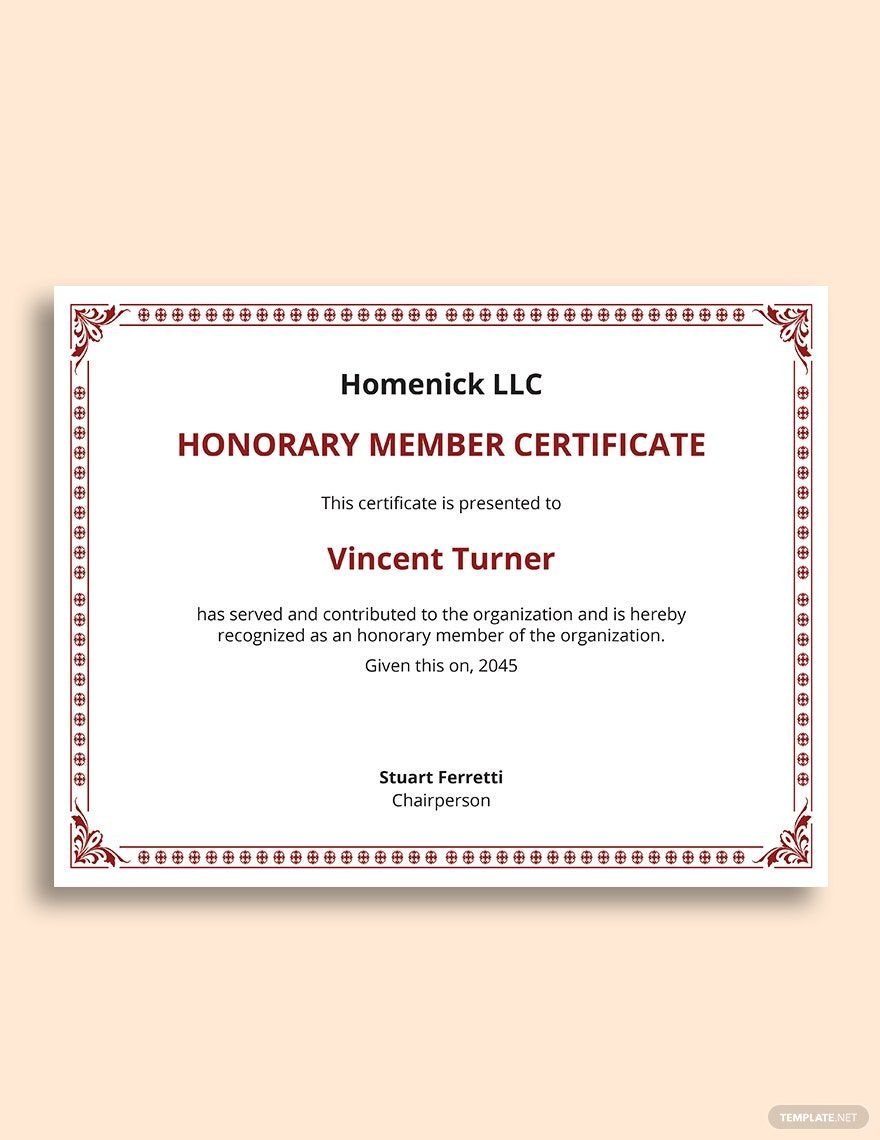 certificate-of-honorary-membership