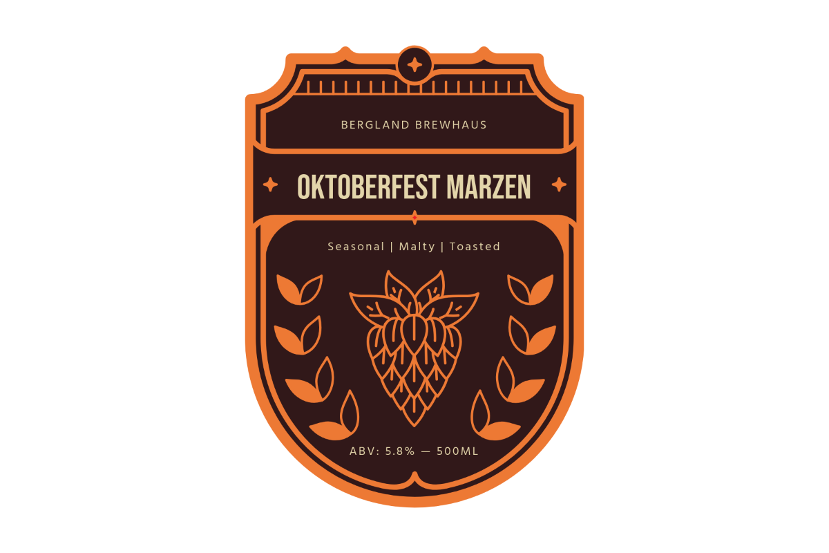 Free Oktoberfest Beer Label Template