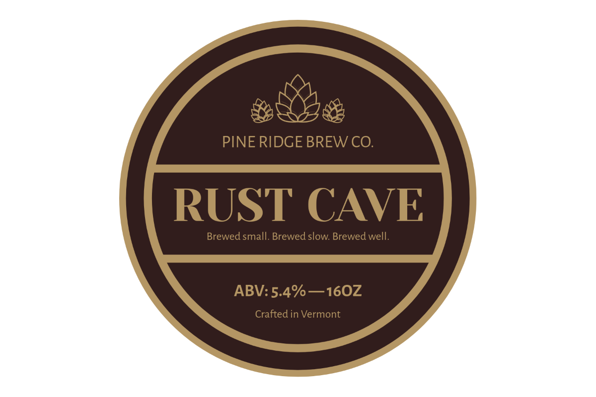 Free Rustic Beer Label Design Template