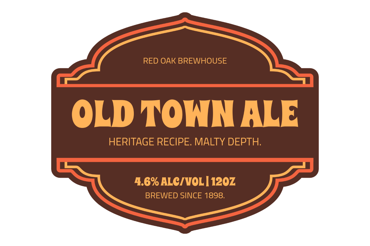 Free Old-Styled Beer Label Template