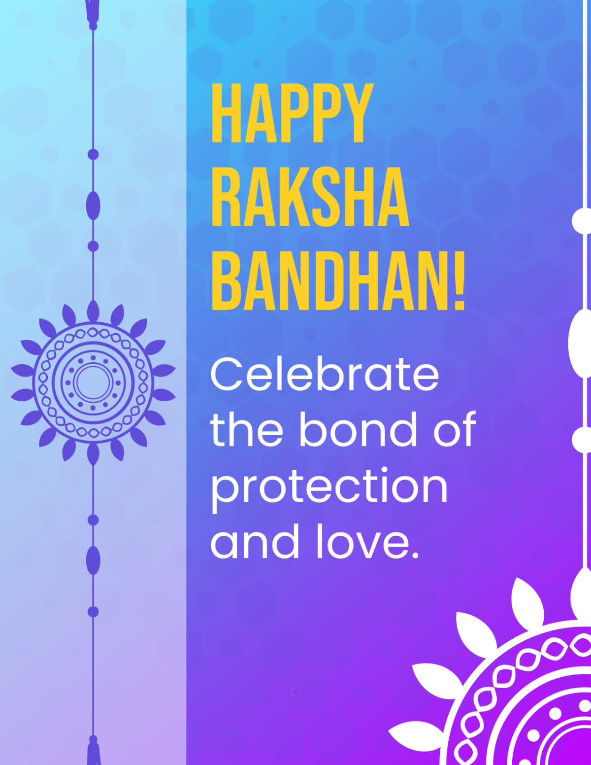 Free New Raksha Bandhan Flyer Design Template