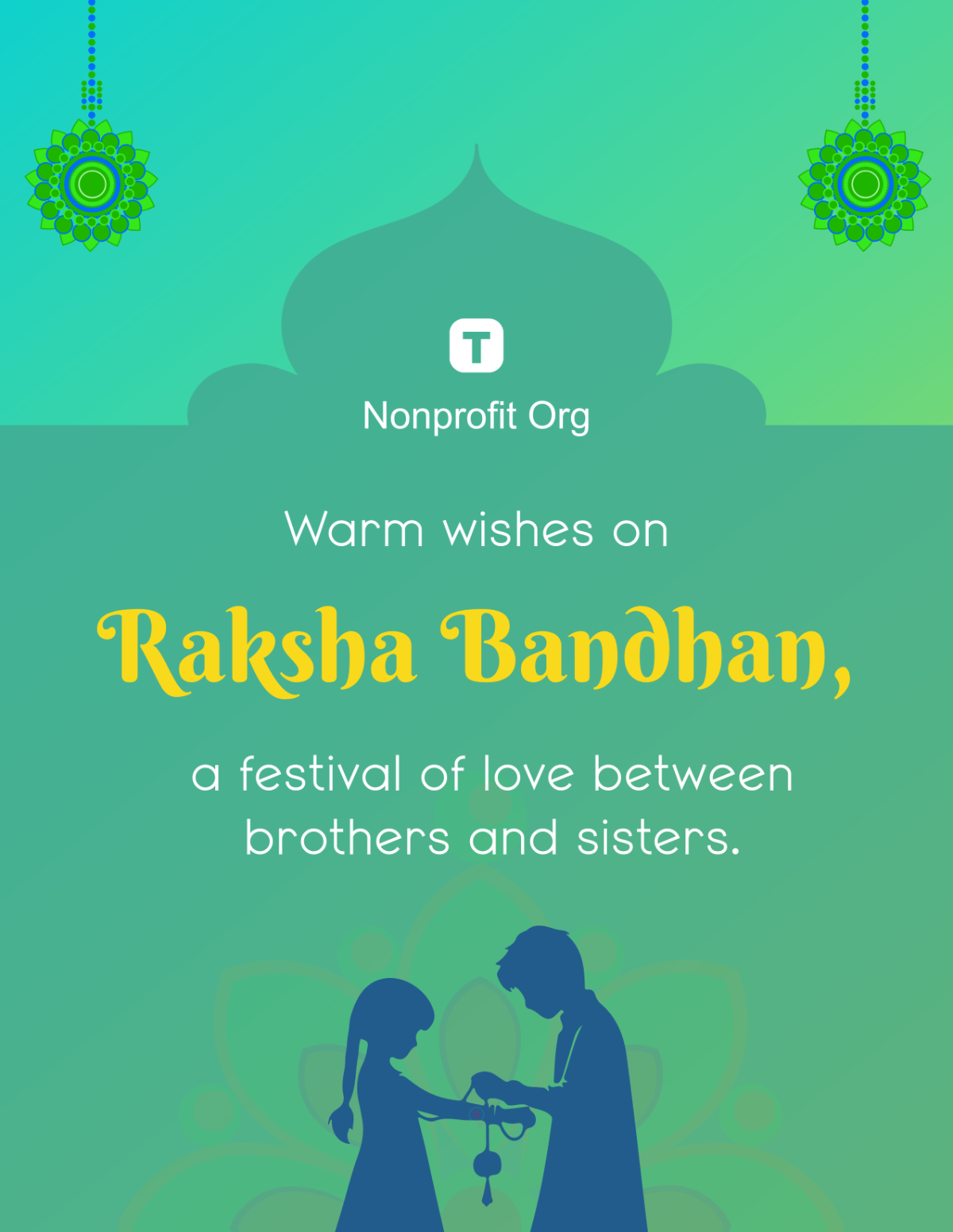 Free Raksha Bandhan Flyer in English Template