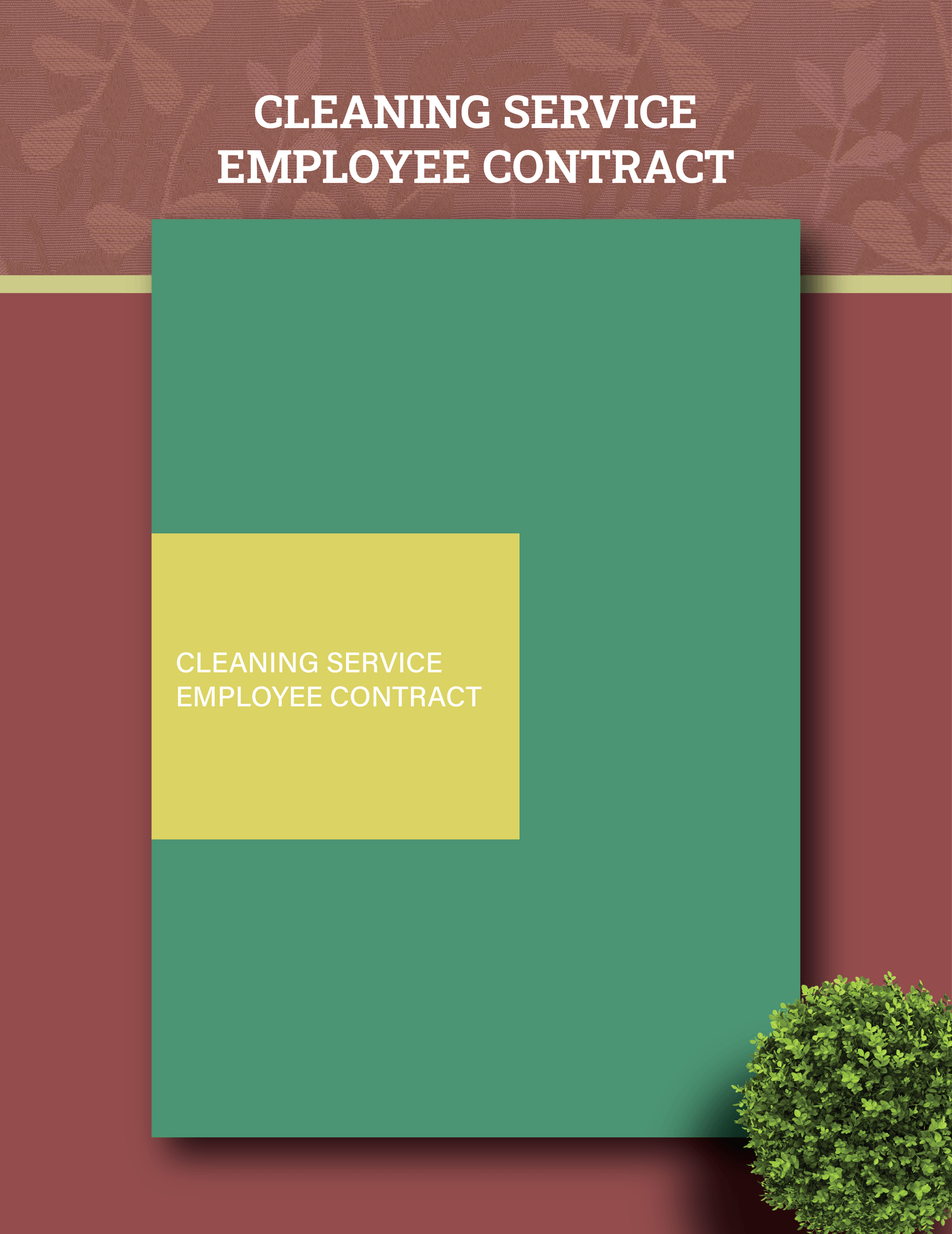 Cleaning Service Employee Contract Template