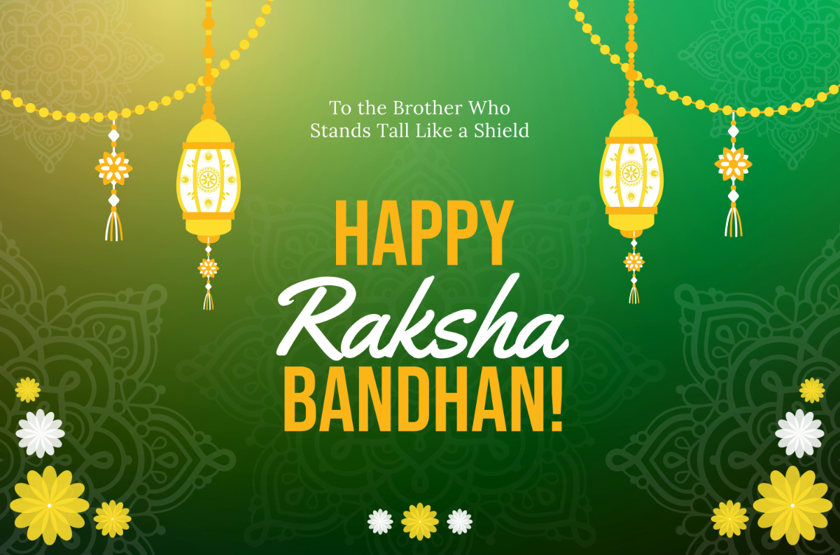 Free Raksha Bandhan Brother Banner Template