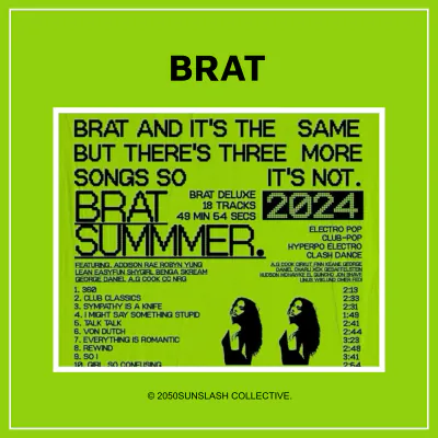 Free Brat Summer Album Cover Template to Edit Online
