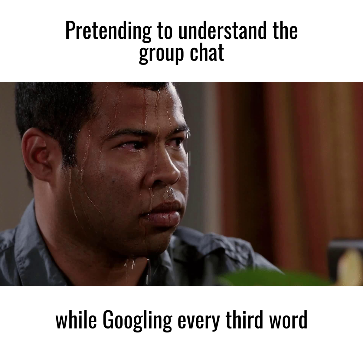 Sweating Meme Template to Download
