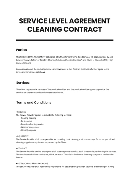 40+ Service Contract Templates - Free Downloads | Template.net