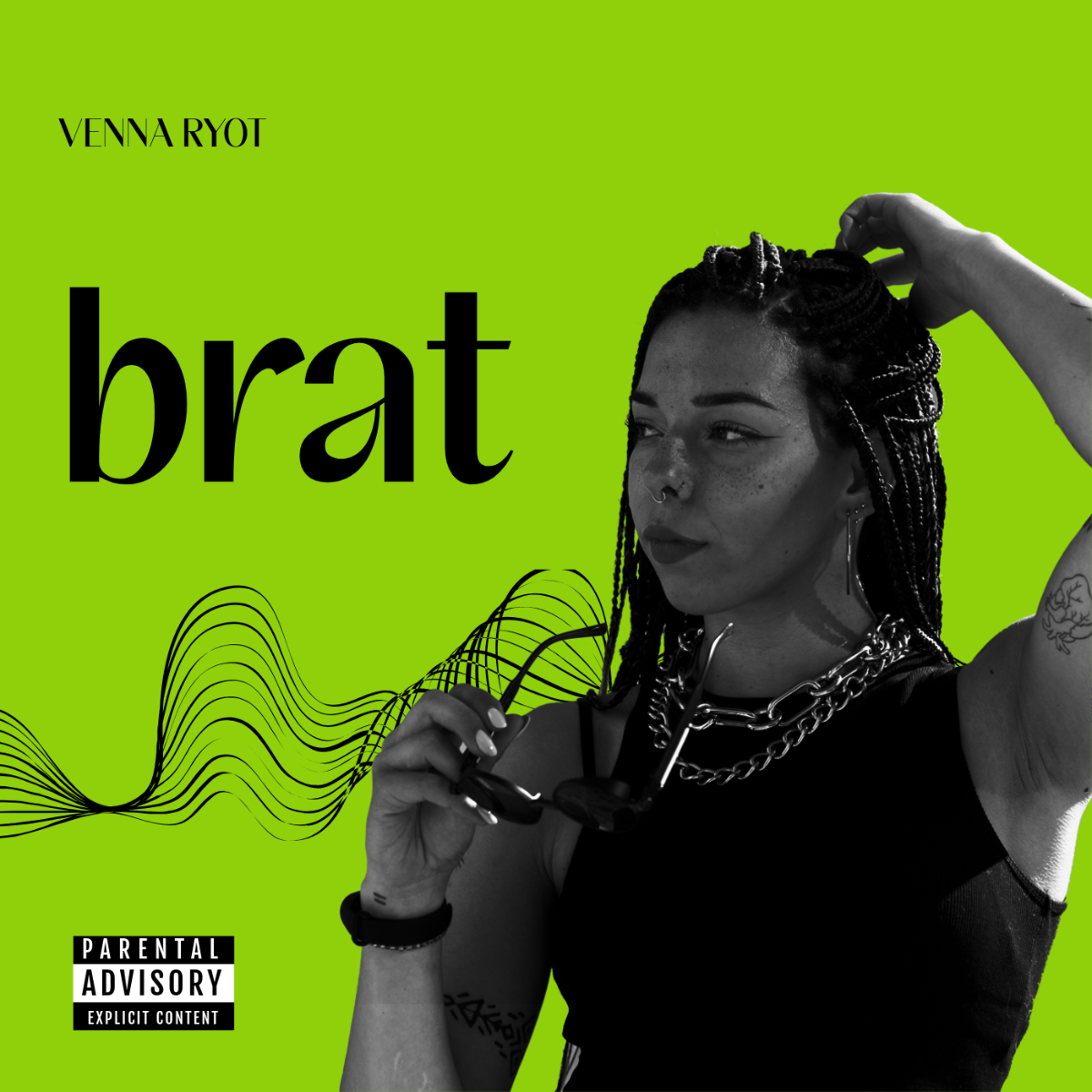 Free Brat Album Cover Wallpaper Template to Edit Online