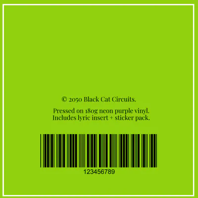 Free Brat Vinyl Album Cover Template to Edit Online