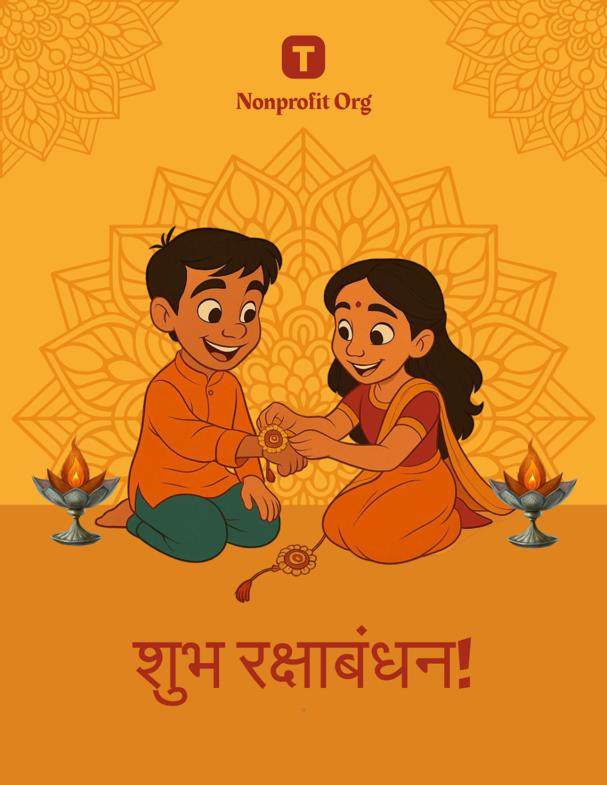 Free Hindi Raksha Bandhan Flyer Template