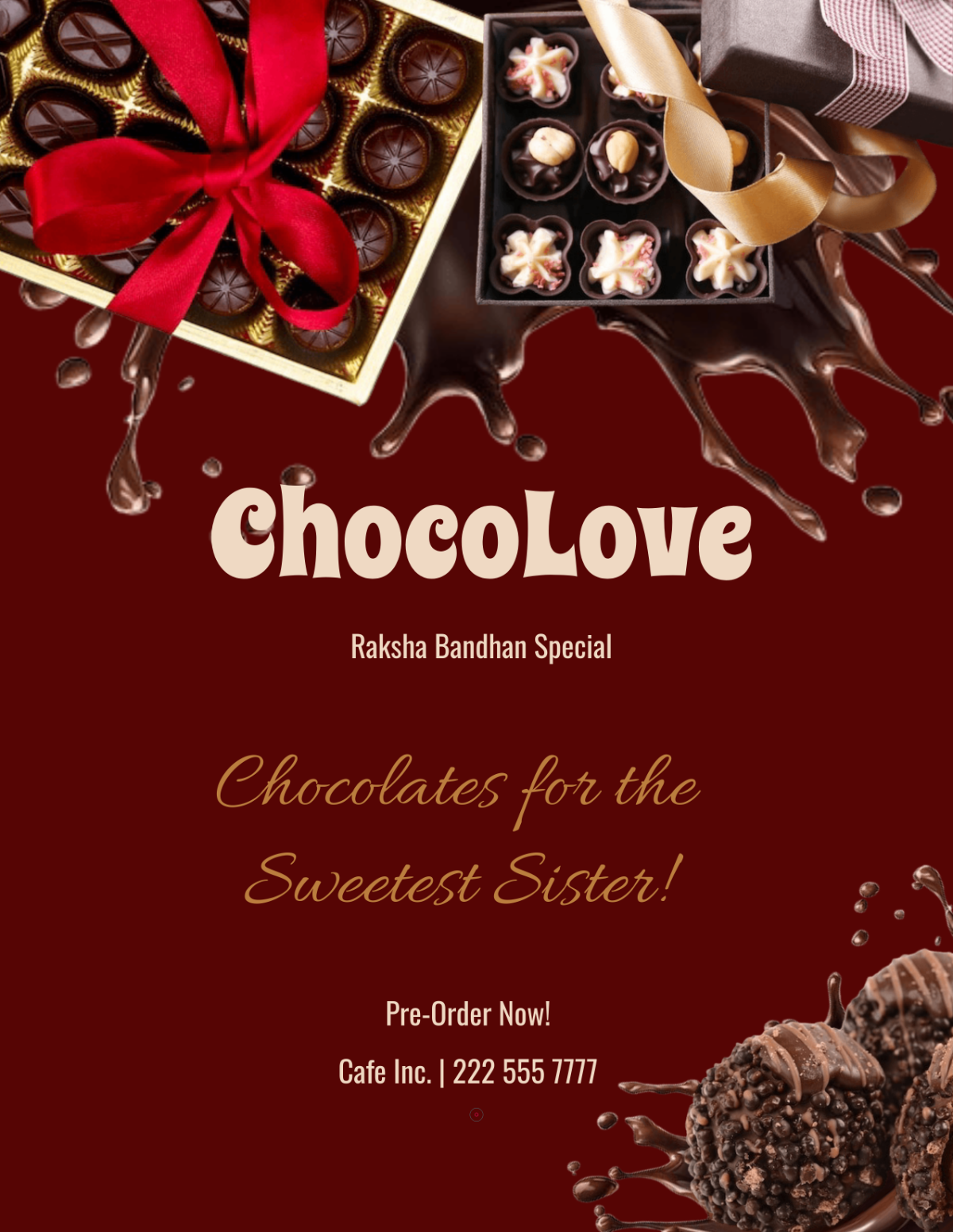 Free Modern Raksha Bandhan Advertising Flyer Template