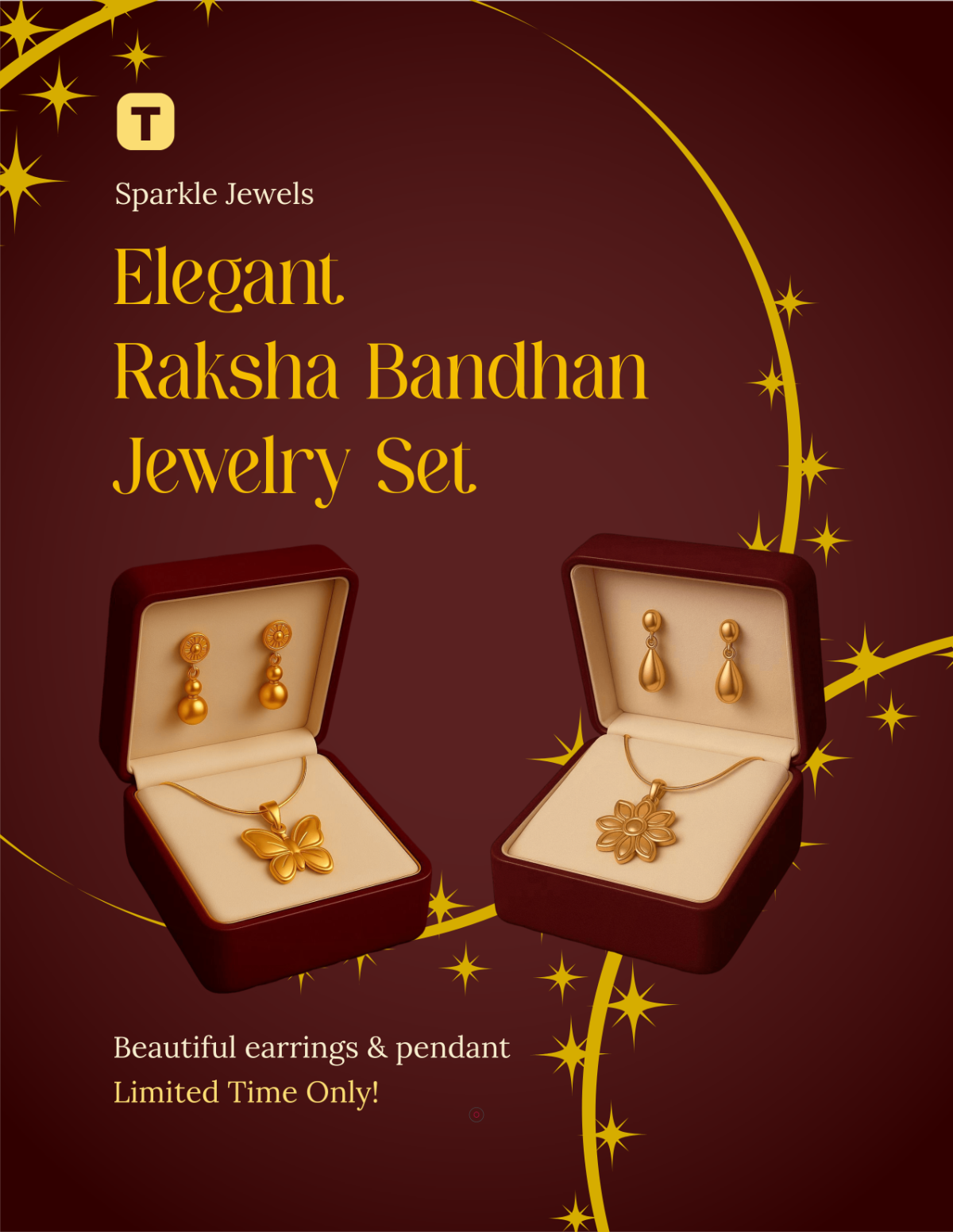 Free Jewelry Raksha Bandhan Flyer Template