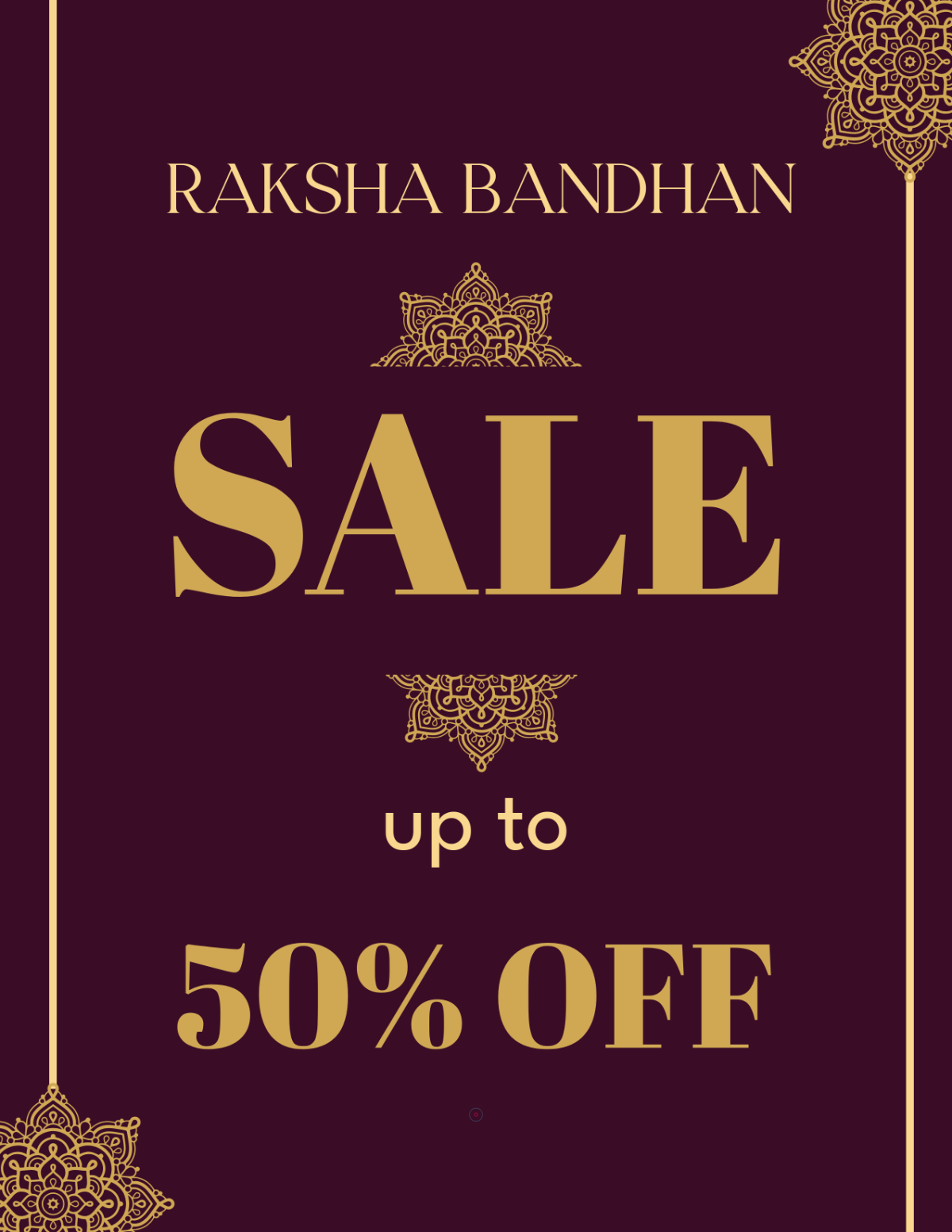 Free Blank Shop Raksha Bandhan Flyer Template