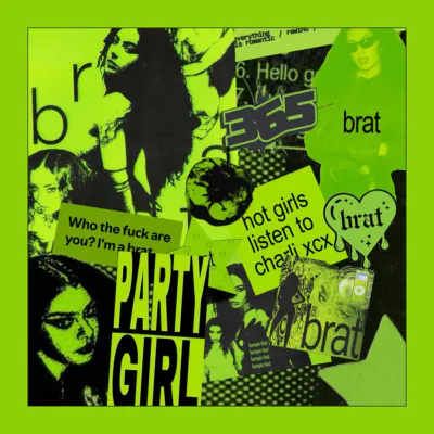 Free Brat Graphic Album Cover Template to Edit Online