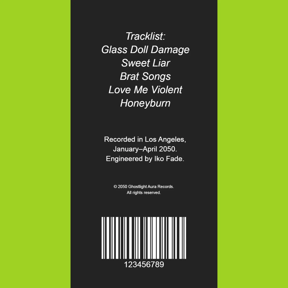 Free Brat Songs Album Cover Template to Edit Online