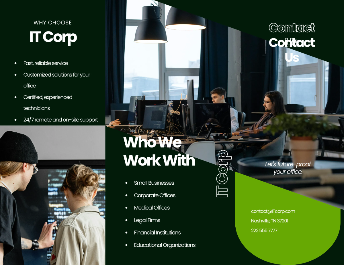 Free Office Brochure Template to Edit Online