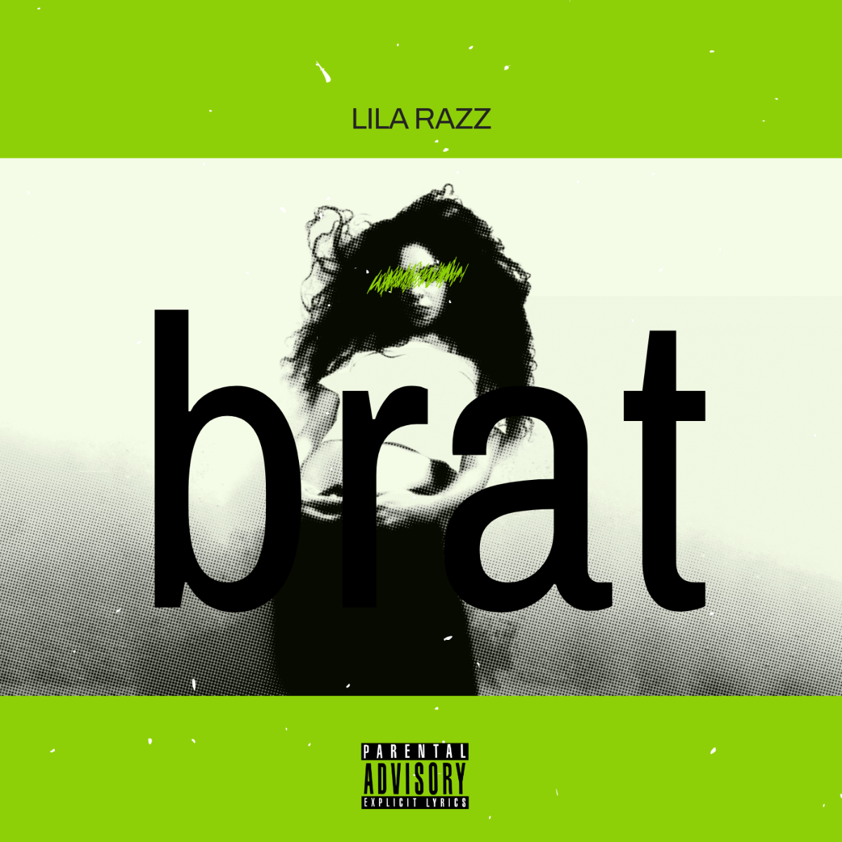 Free Brat Scribble Album Cover Template to Edit Online