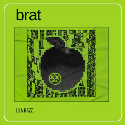 Free Brat Scribble Album Cover Template to Edit Online