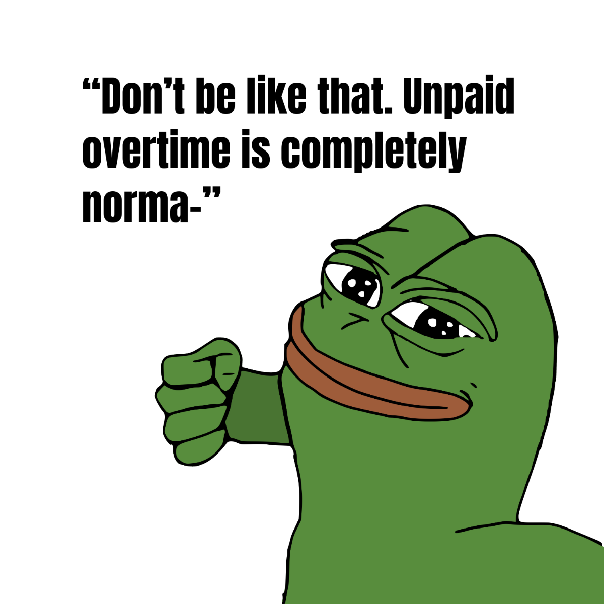 Pepe the Frog Meme Template to Download