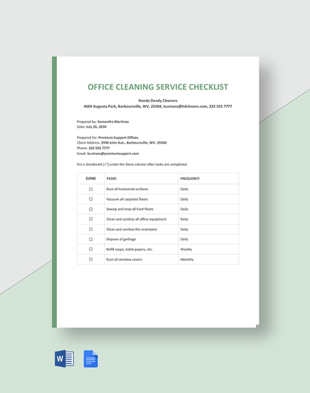 FREE Office Checklist Templates Edit Download Template