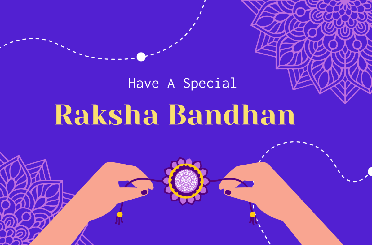 Free Purple Raksha Bandhan Day Banner Template