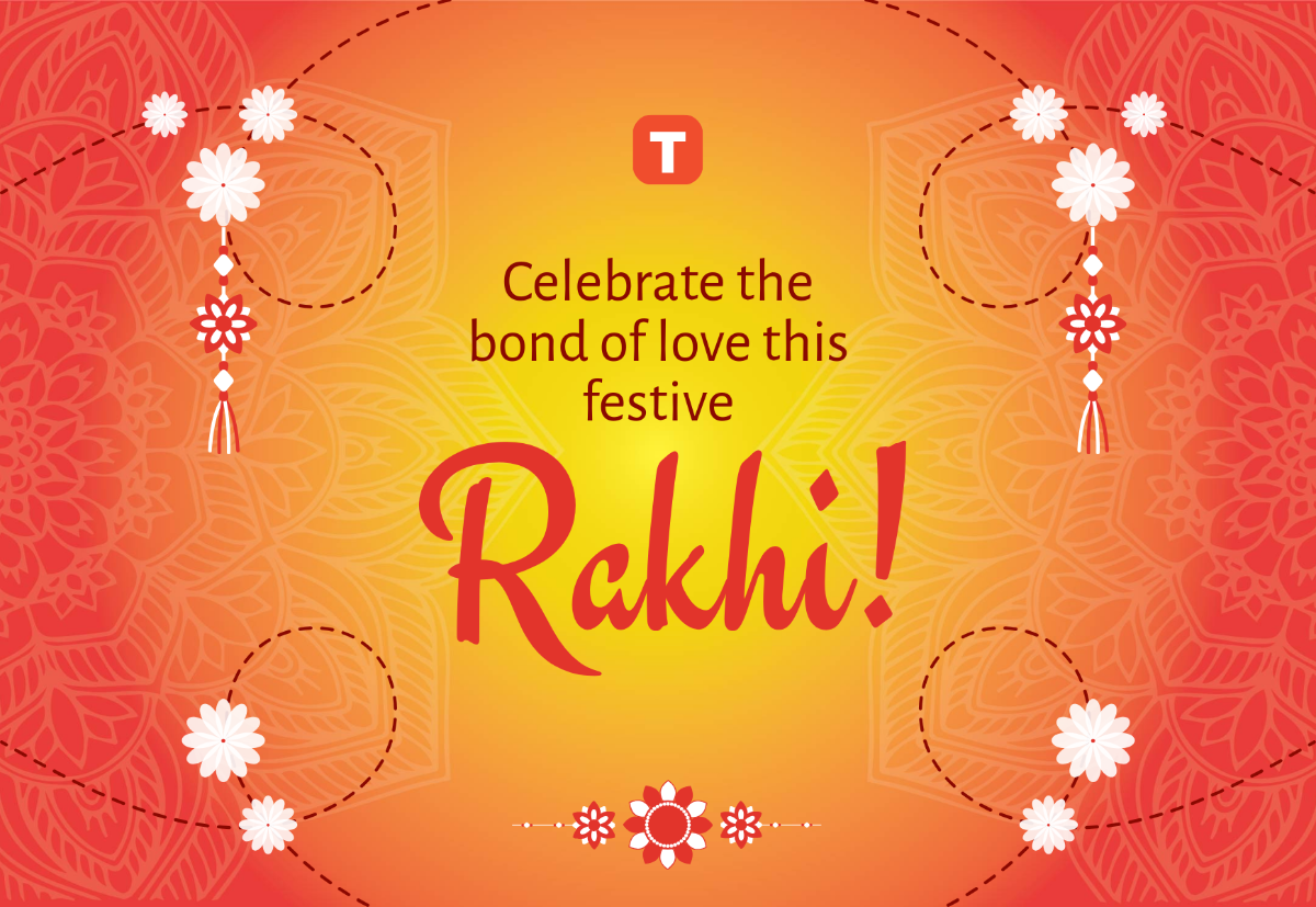 Free Raksha Bandhan Festival Card Template to Edit Online