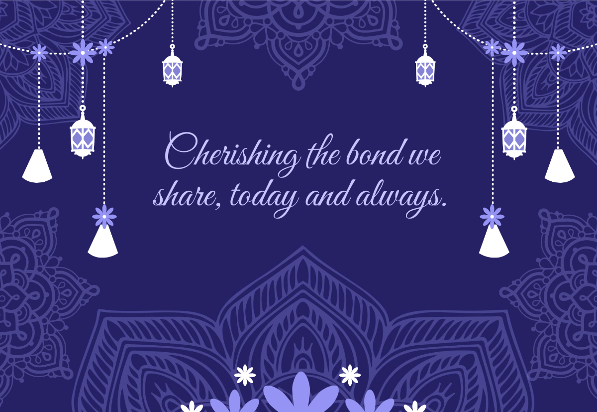Free Decorative Raksha Bandhan Card Template to Edit Online