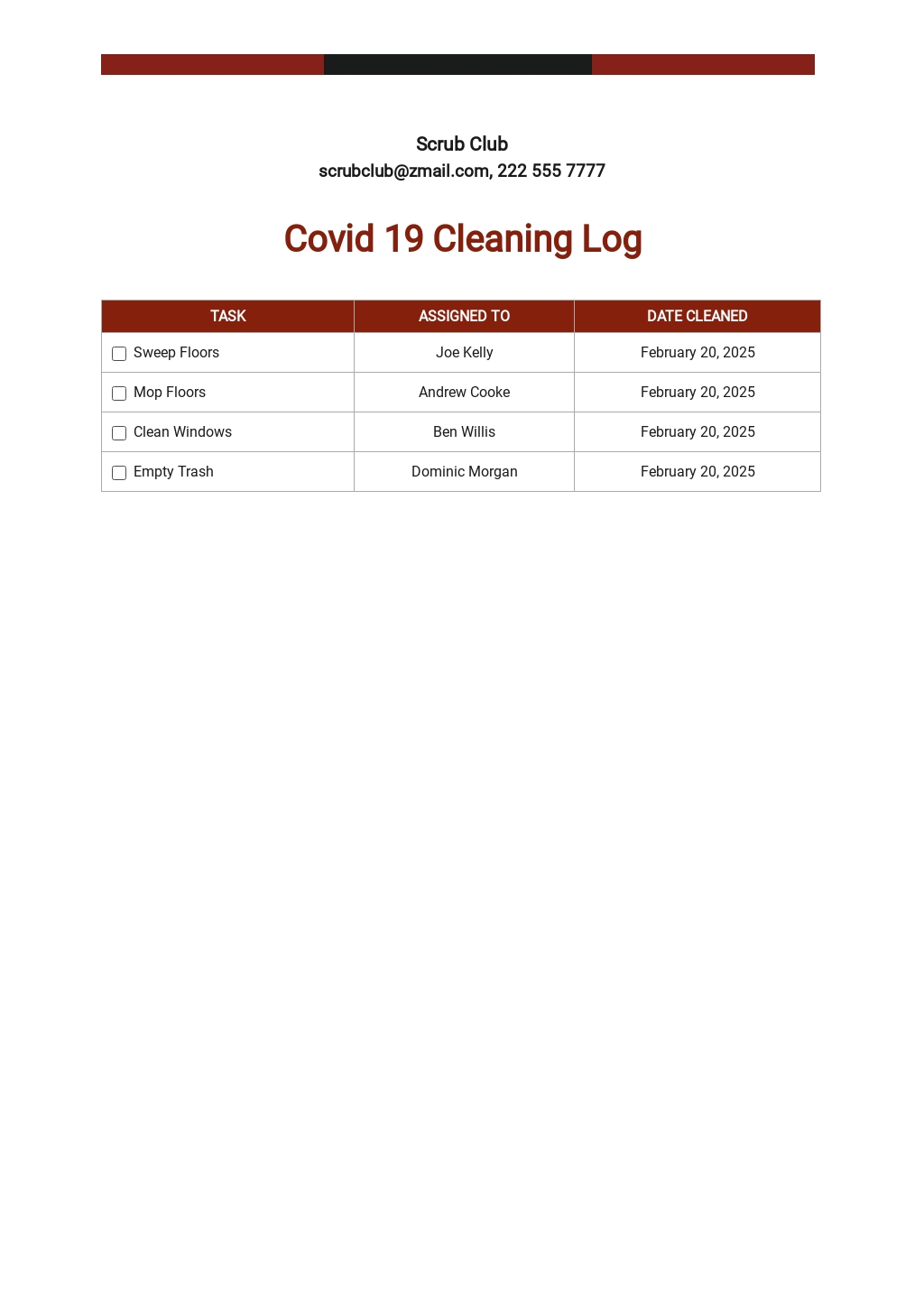 Covid 19 Cleaning Log Template.jpe