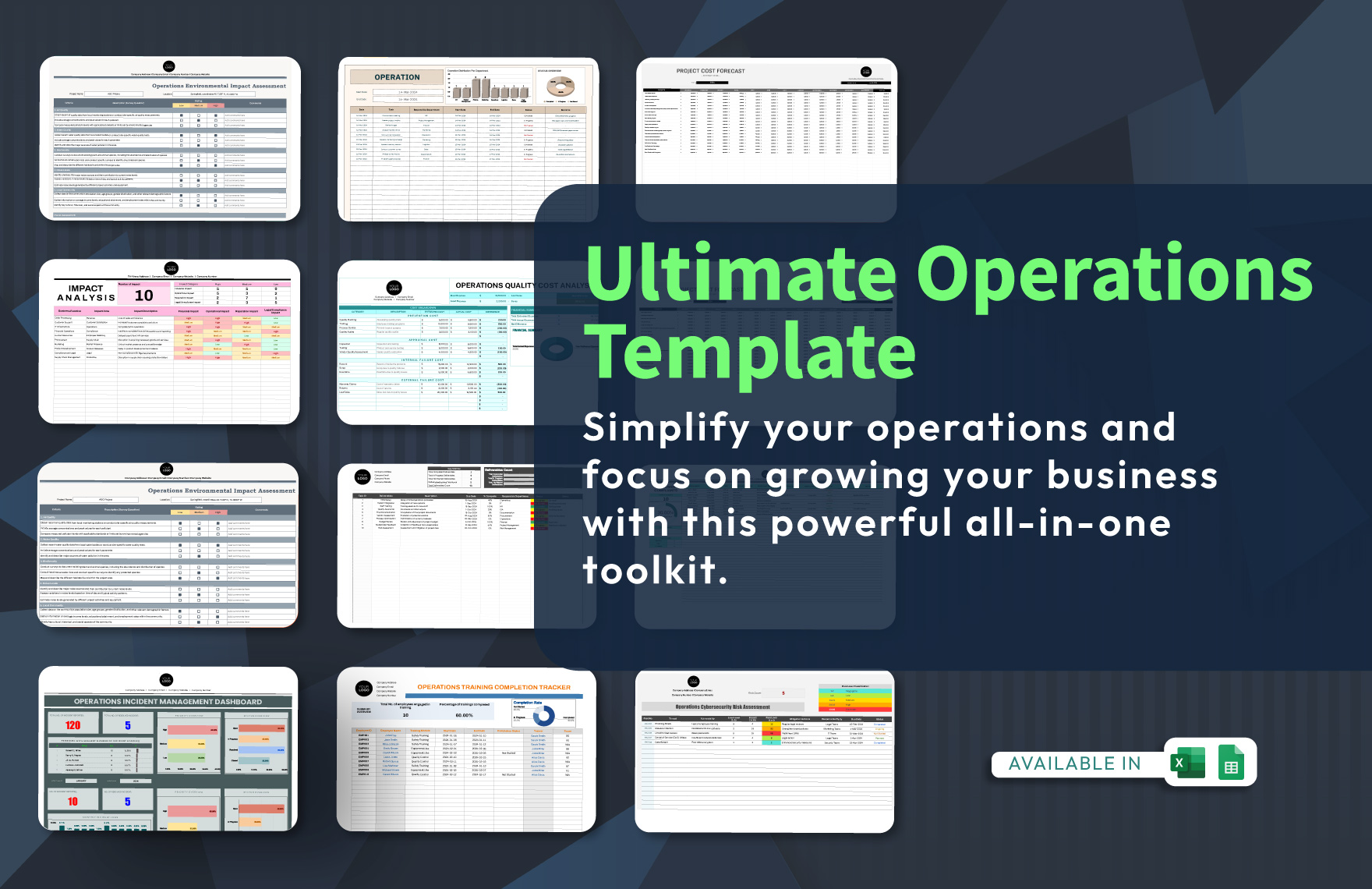 40+ Ultimate Operations Template Bundle